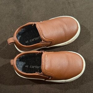Carter's Tan Moccasin Kids Shoes